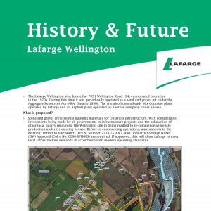 Lafarge Wellington, History and Future